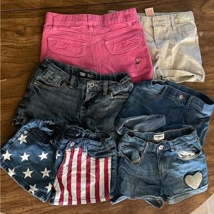 Girls size 8 shorts bundle